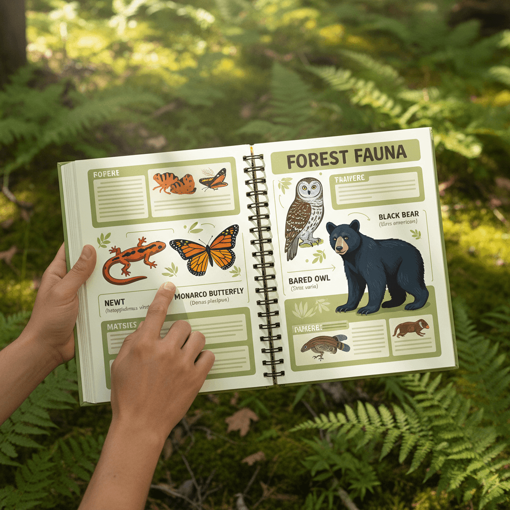 George compartiendo información sobre la naturaleza local con visitantes