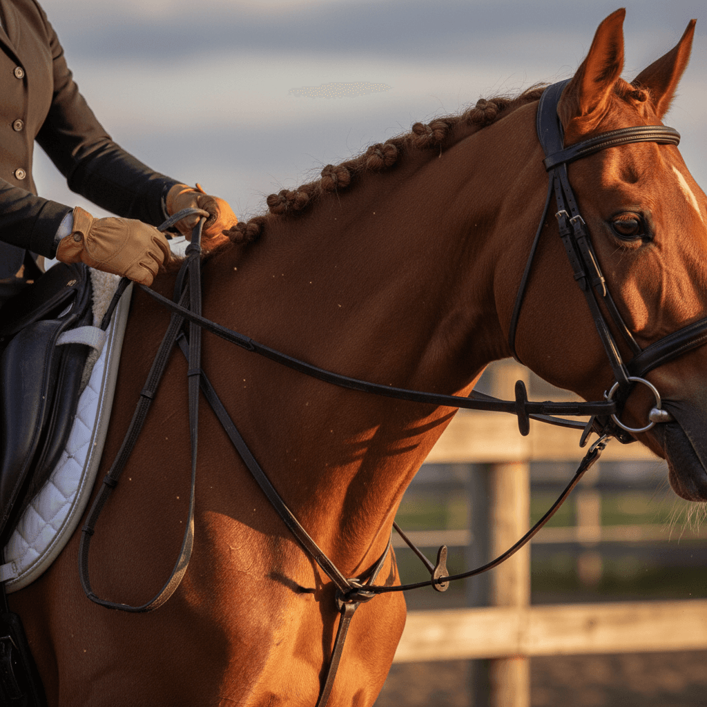 Visitante disfrutando paseo a caballo en La Fortuna